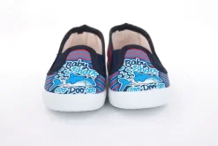 s`knöpfli Kinder Hausschuh Schlupfschuh Hai- Motiv blau S13 V28803