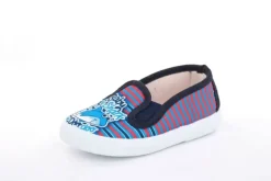 s`knöpfli Kinder Hausschuh Schlupfschuh Hai- Motiv blau S13 V28803