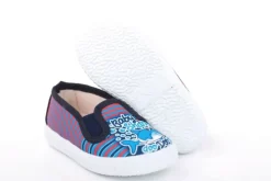 s`knöpfli Kinder Hausschuh Schlupfschuh Hai- Motiv blau S13 V28803