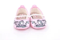 s`knöpfli Kinder Hausschuh Schlupfschuh Mädchen Einhorn- Motiv rosa S13 I28965
