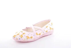 s`knöpfli Kinder Hausschuh Schlupfscuh Mädchen Giraffen- Motiv rosa S13 I28670