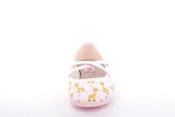 s`knöpfli Kinder Hausschuh Schlupfscuh Mädchen Giraffen- Motiv rosa S13 I28670