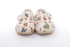s`knöpfli Kinder Hausschuh Tier- Motiv Klettverschluss beige S13 Z28528