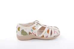 s`knöpfli Kinder Hausschuh Tier- Motiv Klettverschluss beige S13 Z28528