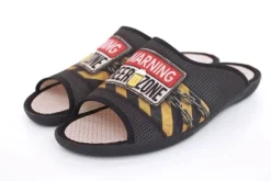 s`knöpli Herren Pantolette Hausschuh schwarz S13 AC10860