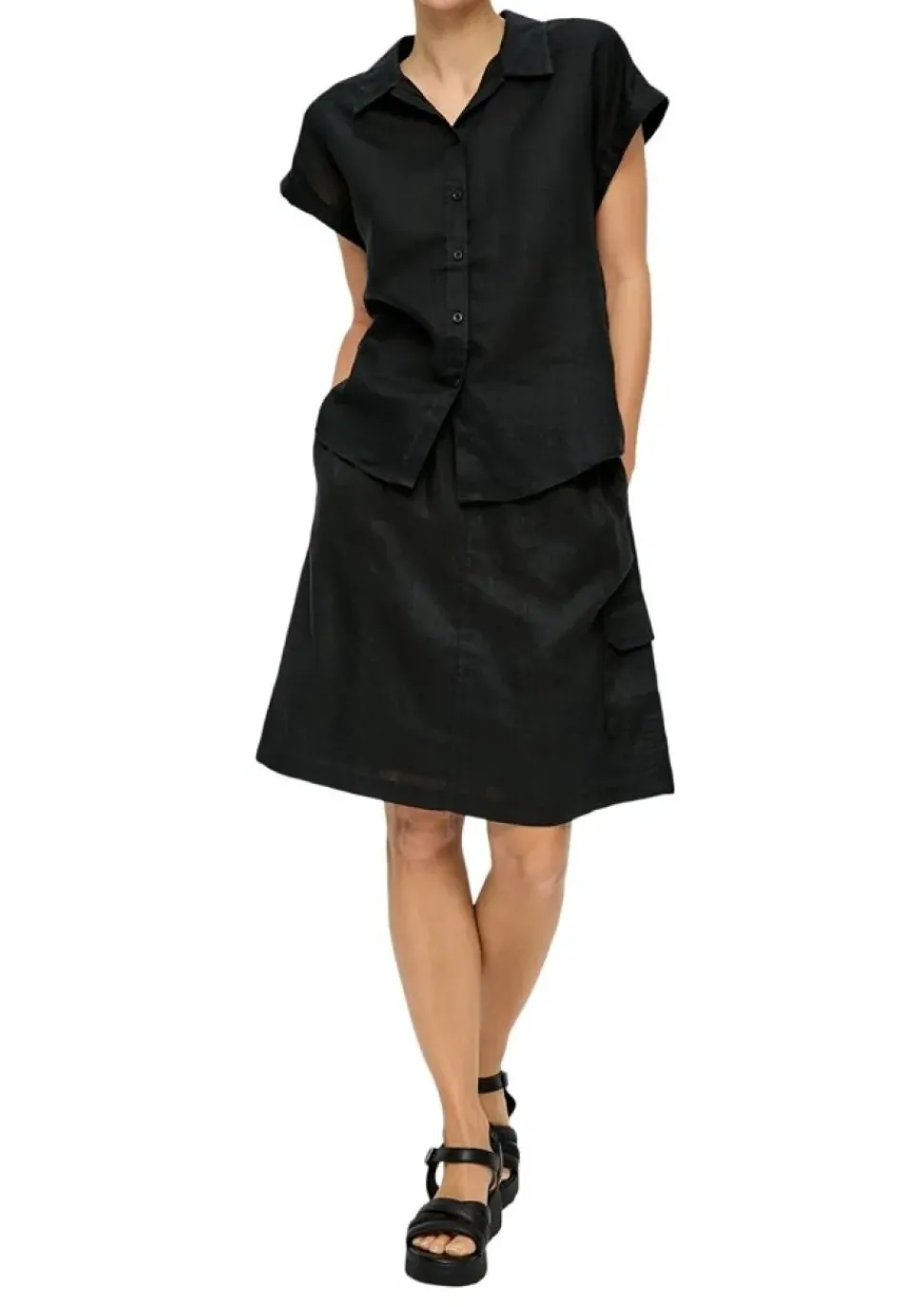 s.Oliver Bluse Kurzarm Leinen S14 2147437