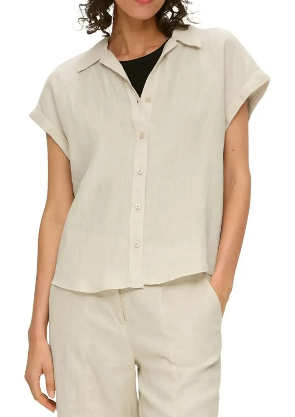 s.Oliver Bluse Kurzarm Leinen S14 2147437