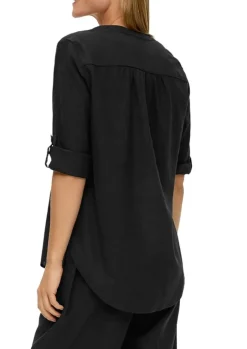 s.Oliver Bluse Leinen 3/4 Arm Tunika - Ausschnitt S14 2144554