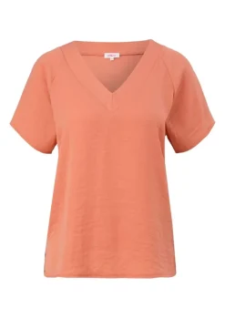 s.Oliver Blusenshirt mit V-Ausschnitt orange,grün,blau S13 2129455