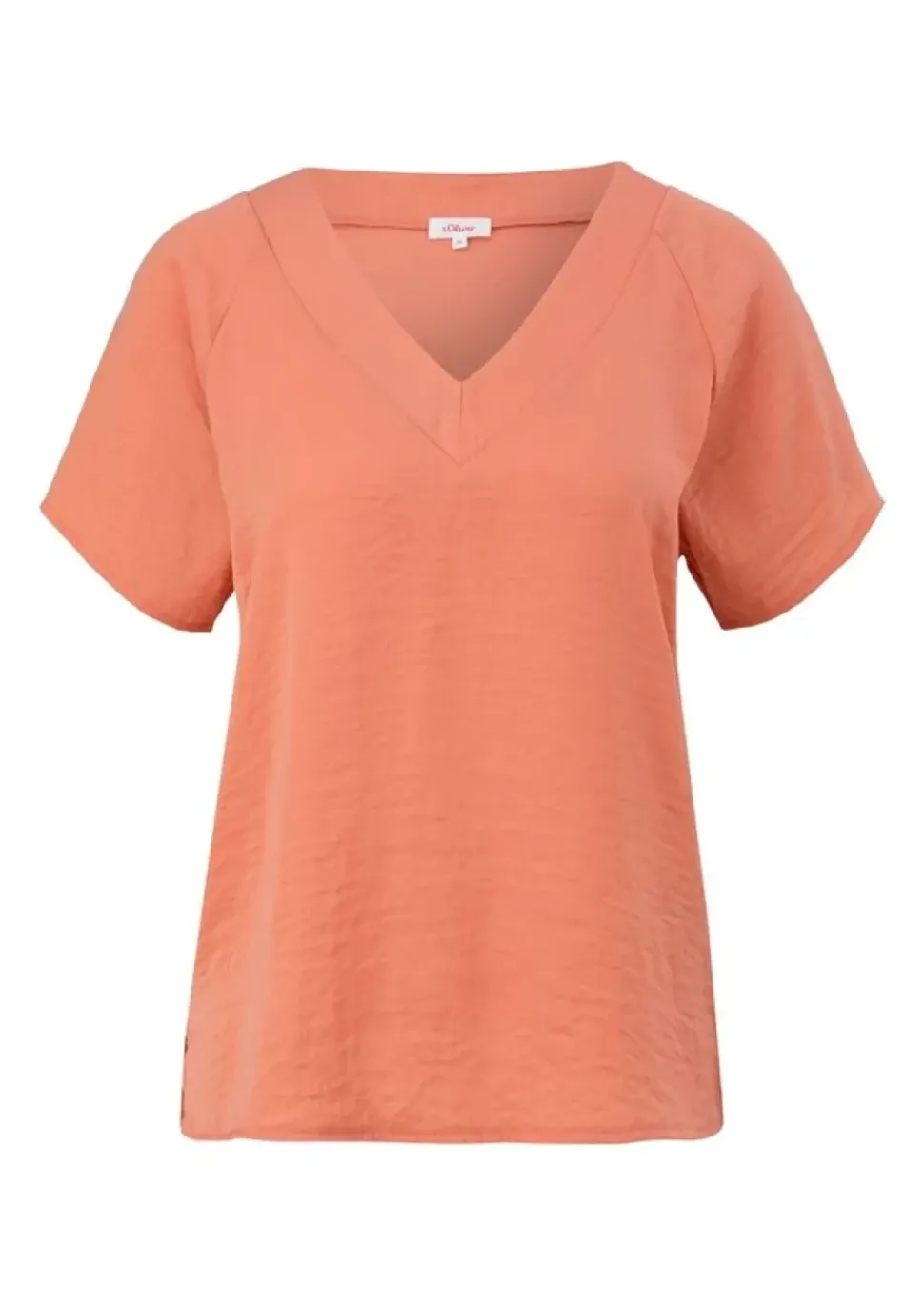 s.Oliver Blusenshirt mit V-Ausschnitt orange,grün,blau S13 2129455