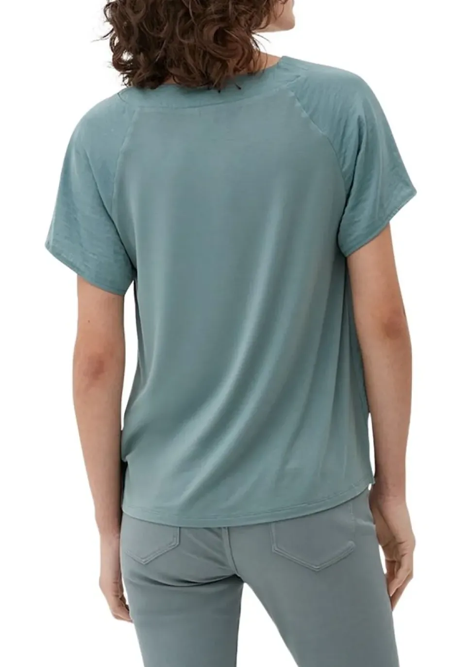 s.Oliver Blusenshirt mit V-Ausschnitt orange,grün,blau S13 2129455