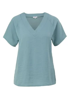 s.Oliver Blusenshirt mit V-Ausschnitt orange,grün,blau S13 2129455