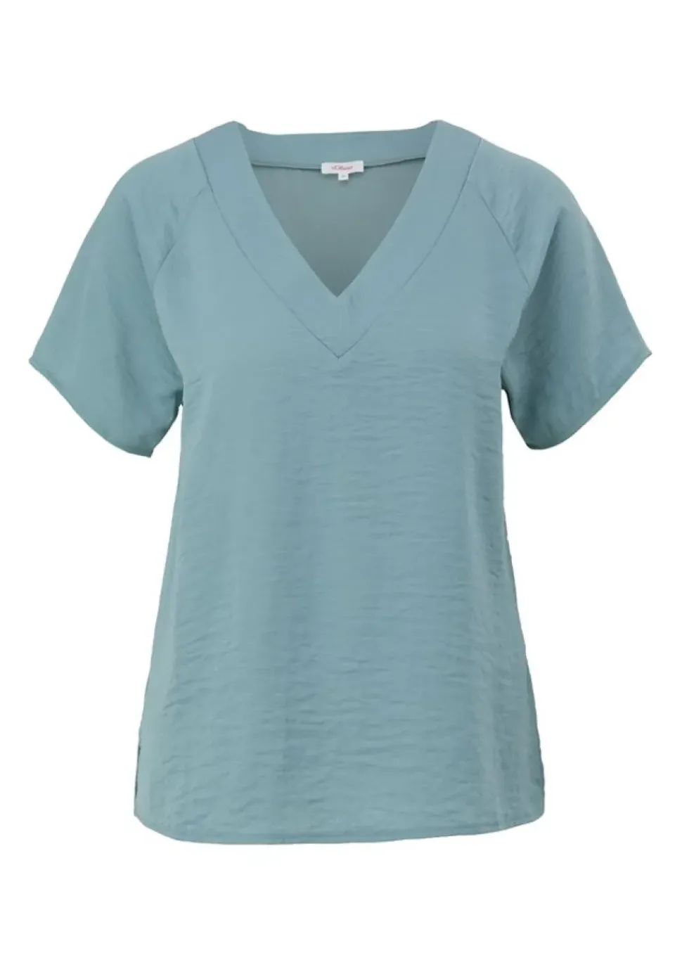 s.Oliver Blusenshirt mit V-Ausschnitt orange,grün,blau S13 2129455
