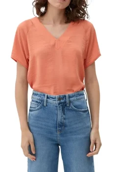 s.Oliver Blusenshirt mit V-Ausschnitt orange,grün,blau S13 2129455
