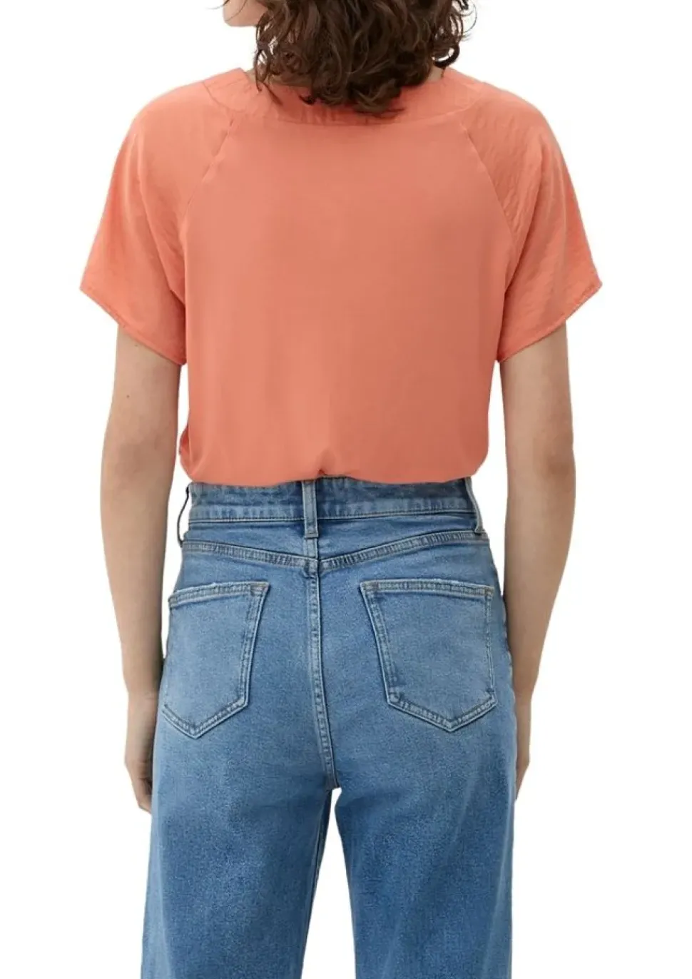 s.Oliver Blusenshirt mit V-Ausschnitt orange,grün,blau S13 2129455
