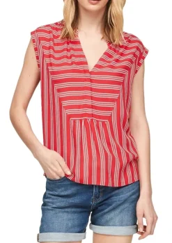 s.Oliver Bluse V - Ausschnitt gemustert 1/2 Arm 2100030