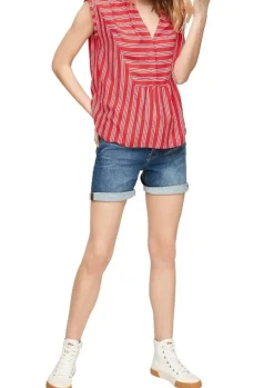 s.Oliver Bluse V - Ausschnitt gemustert 1/2 Arm 2100030