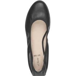 s. Oliver Damen Ballerina klassisch schwarz S14 5-22101-42