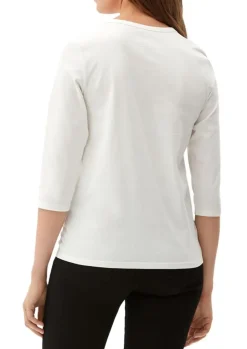 s. Oliver Damen Printshirt 3/4 Arm weiß S22 2121481