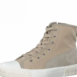 s.Oliver Damen Sneaker Hightop Canvas-Look beige S12 5-5-25206-28