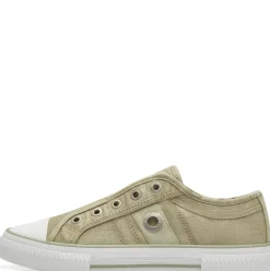 s.Oliver Damen Stoff- Sneaker Slipper sportlich grün, blau S14 5-24708-42