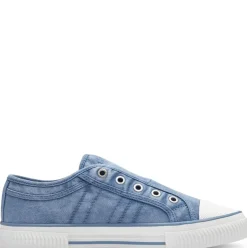 s.Oliver Damen Stoff- Sneaker Slipper sportlich grün, blau S14 5-24708-42