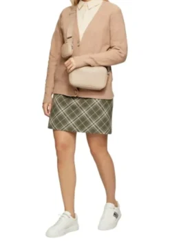 s.Oliver Eleganz Strickjacke Damen weiß&braun 2151607