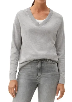 S.Oliver Feinstrickpullover aus Viskosemix grau, schwarz NOS 2118888