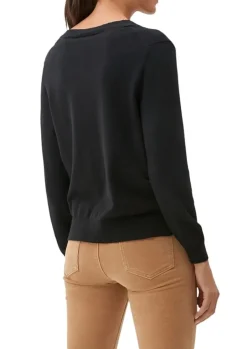 S.Oliver Feinstrickpullover aus Viskosemix grau, schwarz NOS 2118888