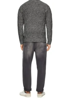 s.Oliver Grobstrickpullover Herren schwarz&braun S24 2156061