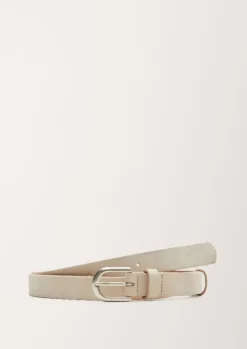 s.Oliver Gürtel aus Veloursleder beige und schwarz 2112133
