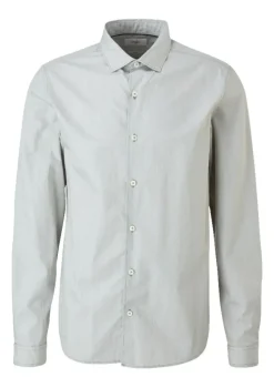 s.Oliver Hemd Langarm Slim Fit Baumwolle grün 2109893