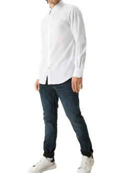 s.Oliver Hemd Langarm Slim Fit Kentkragen Manschetten weiß S21 2107821