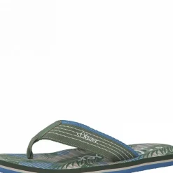 s.Oliver Herren Flip Flops Zehentrenner grün S12  5-5-17210-38