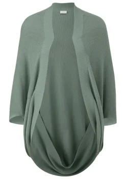 S.Oliver Indoor-Poncho mit Strickmuster grün, blau S14 2134252