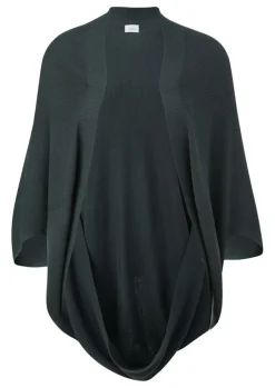 S.Oliver Indoor-Poncho mit Strickmuster grün, blau S14 2134252