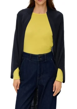 S.Oliver Indoor-Poncho mit Strickmuster grün, blau S14 2134252