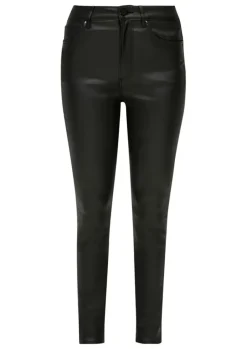 S.Oliver Jeans-Hose in Lederoptik rot, schwarz S14 2138954
