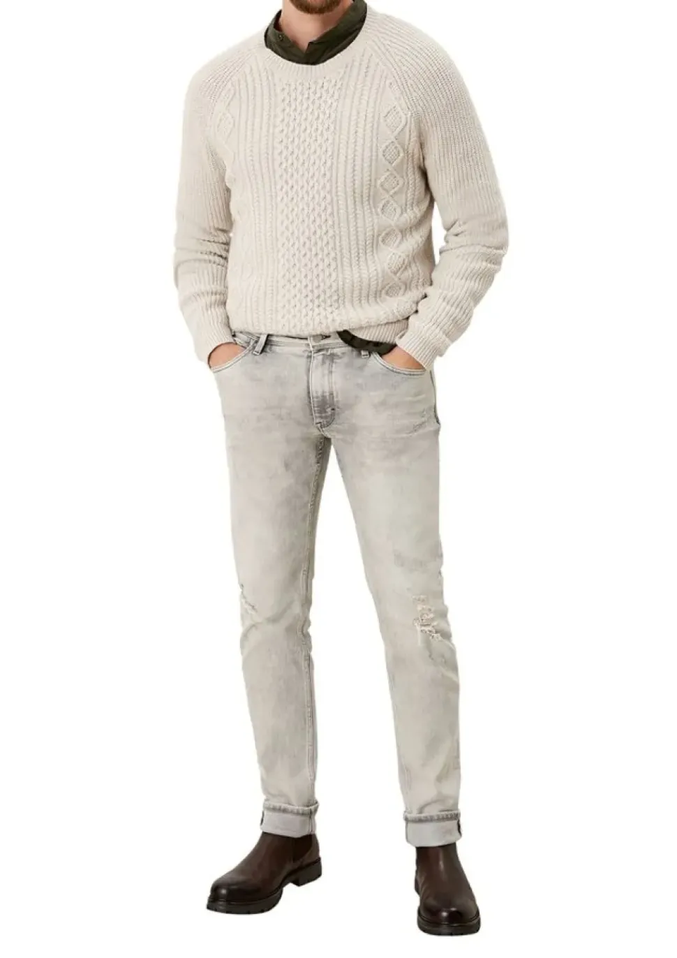 s.Oliver Jeans York Regular Fit Straight grau S21 2106336