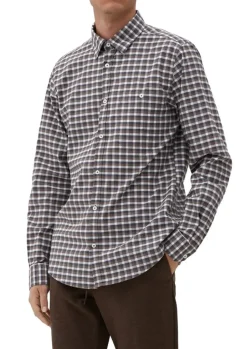 s.Oliver Karohemd aus Baumwollstretch braun S13  2125895