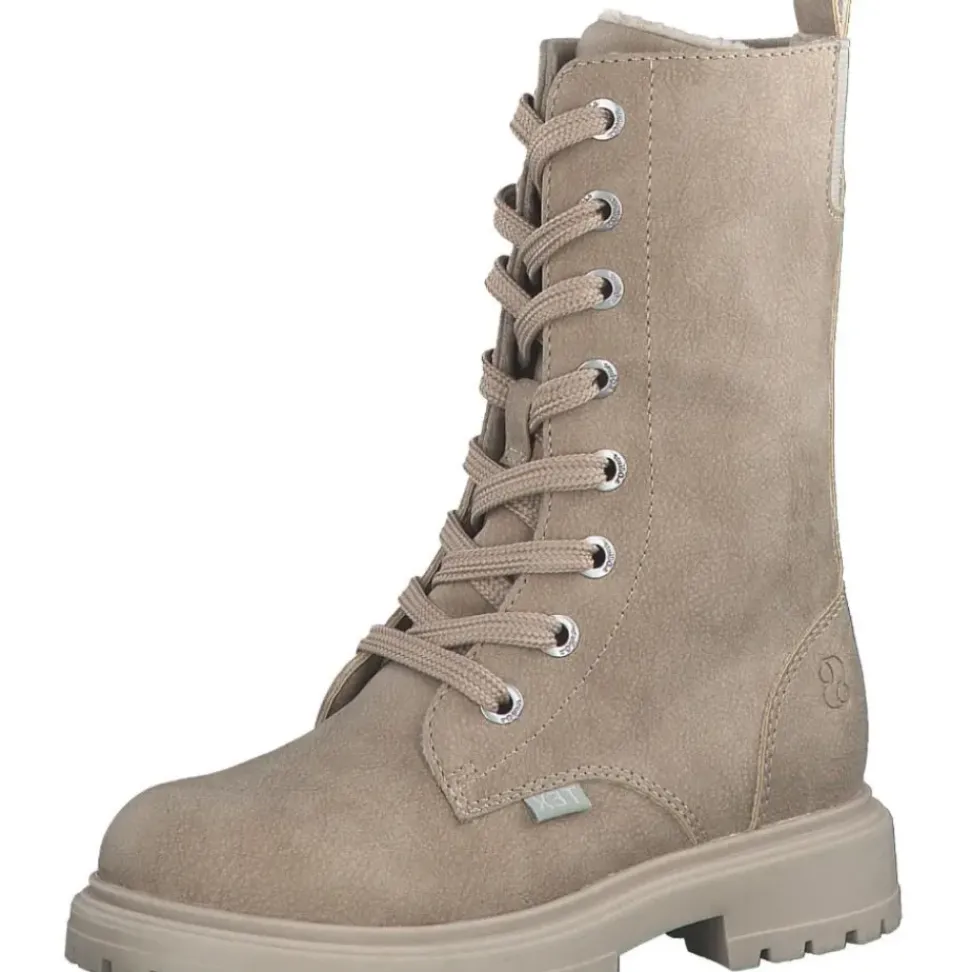 s.Oliver Kinder Mädchen Schnürboots Schnürstiefel TEX- Membran beige S22 5-5-46602-29