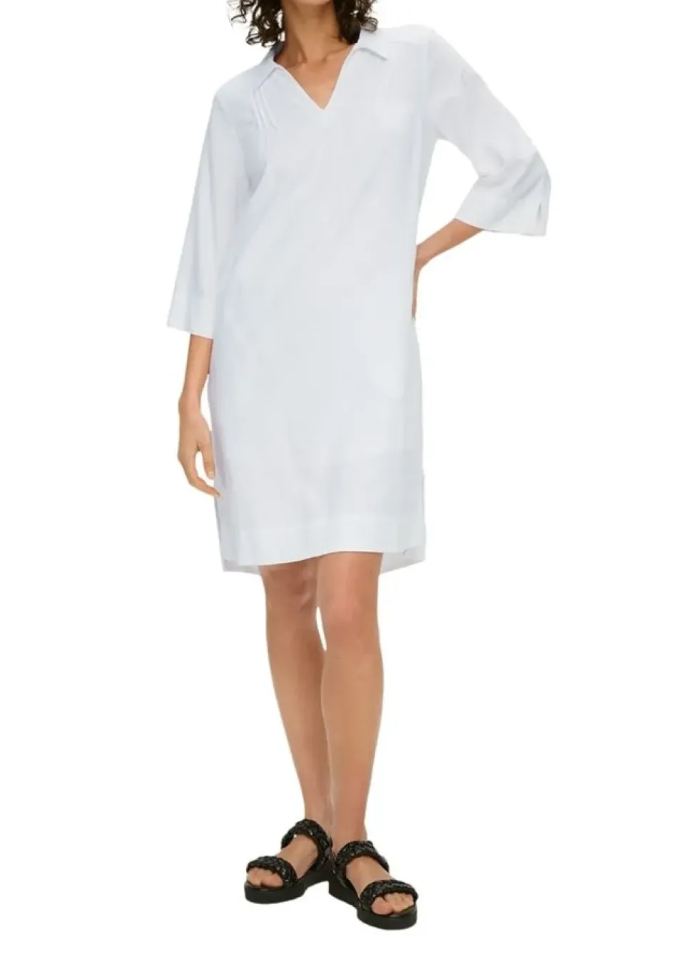 s.Oliver Kleid aus Leinen-Viskose-Mix mit Taschen S14 2147079