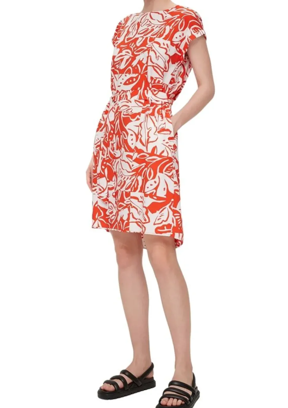 s.Oliver Kleid mit Bindeband aus Viskose S13 2131810