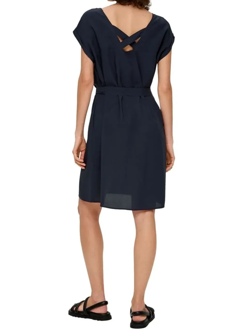 s.Oliver Kleid mit Bindeband aus Viskose S13 2131810