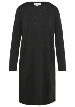s.Oliver kurze Jersey Kleid Damen schwarz S24 2160122