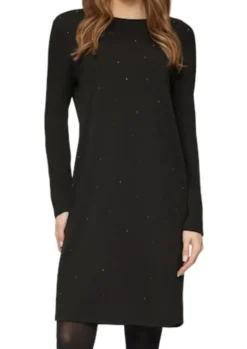 s.Oliver kurze Jersey Kleid Damen schwarz S24 2160122