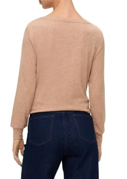 S.Oliver Longsleeve braun & grün S23 2136900