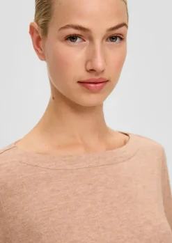 S.Oliver Longsleeve braun & grün S23 2136900