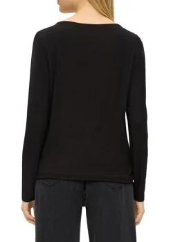 S.Oliver Longsleeve mit Aufdruck blau & schwarz S23 2138908