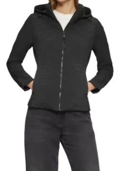 s.Oliver Materialmix Jacke Damen weiß&schwarz S25 2160409